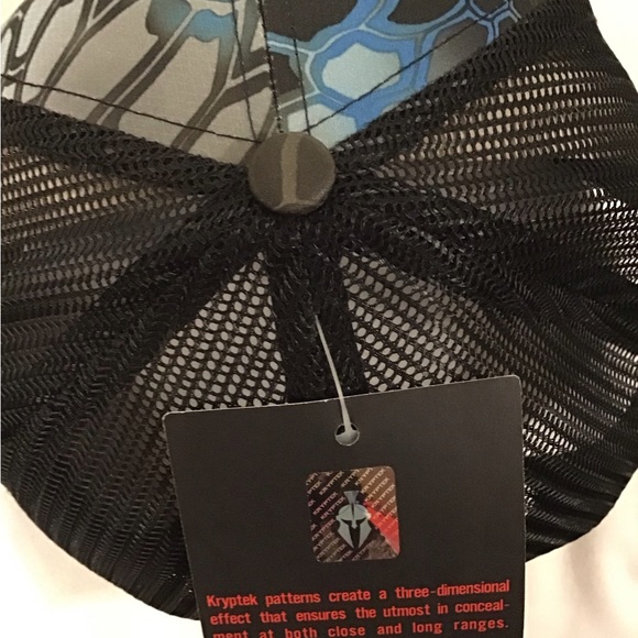 Richardson Blue and Black Trucker Hat - Picture 2 of 3